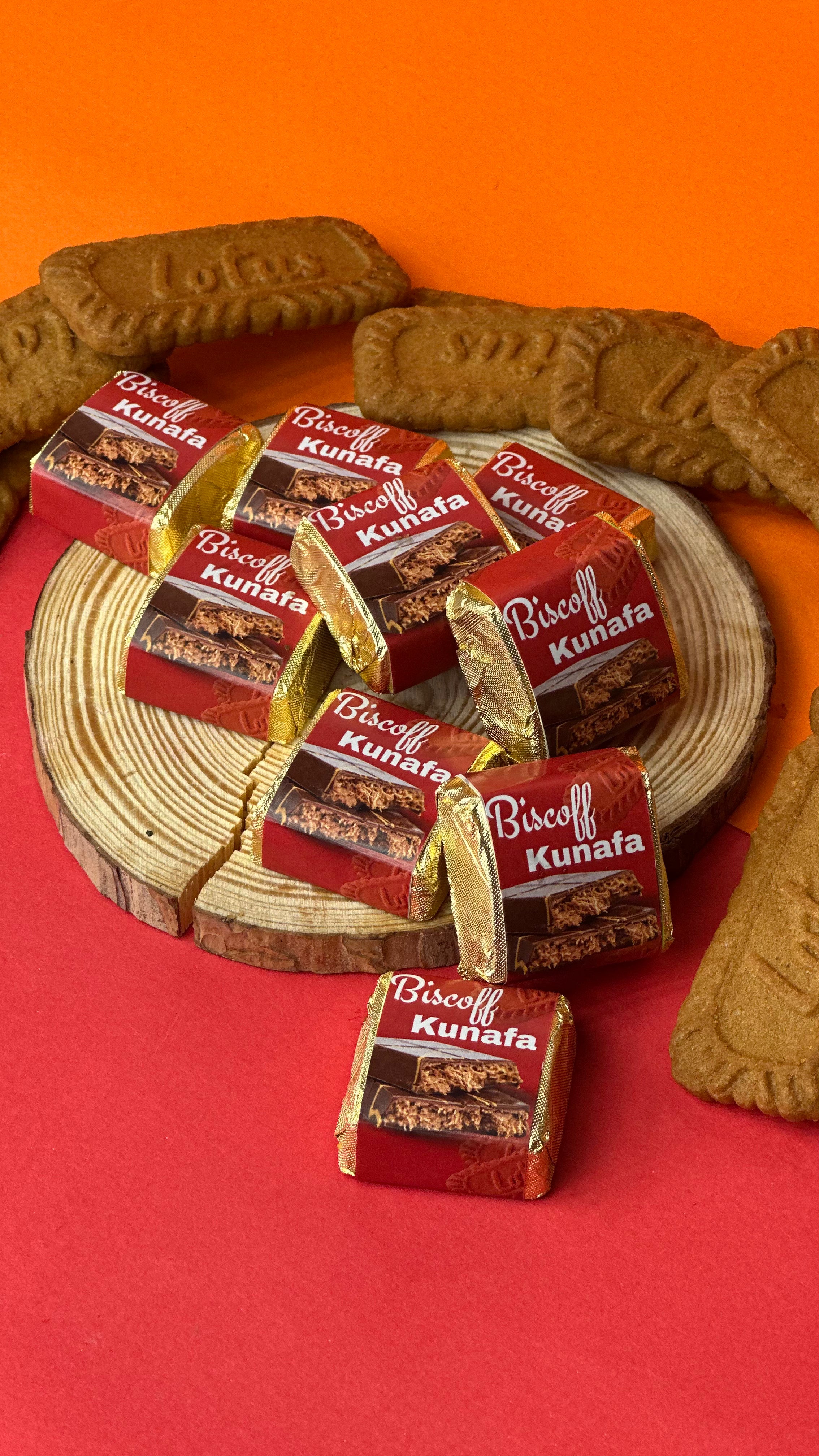 Biscoff Kunafa Chocolate Bite (8 pcs)