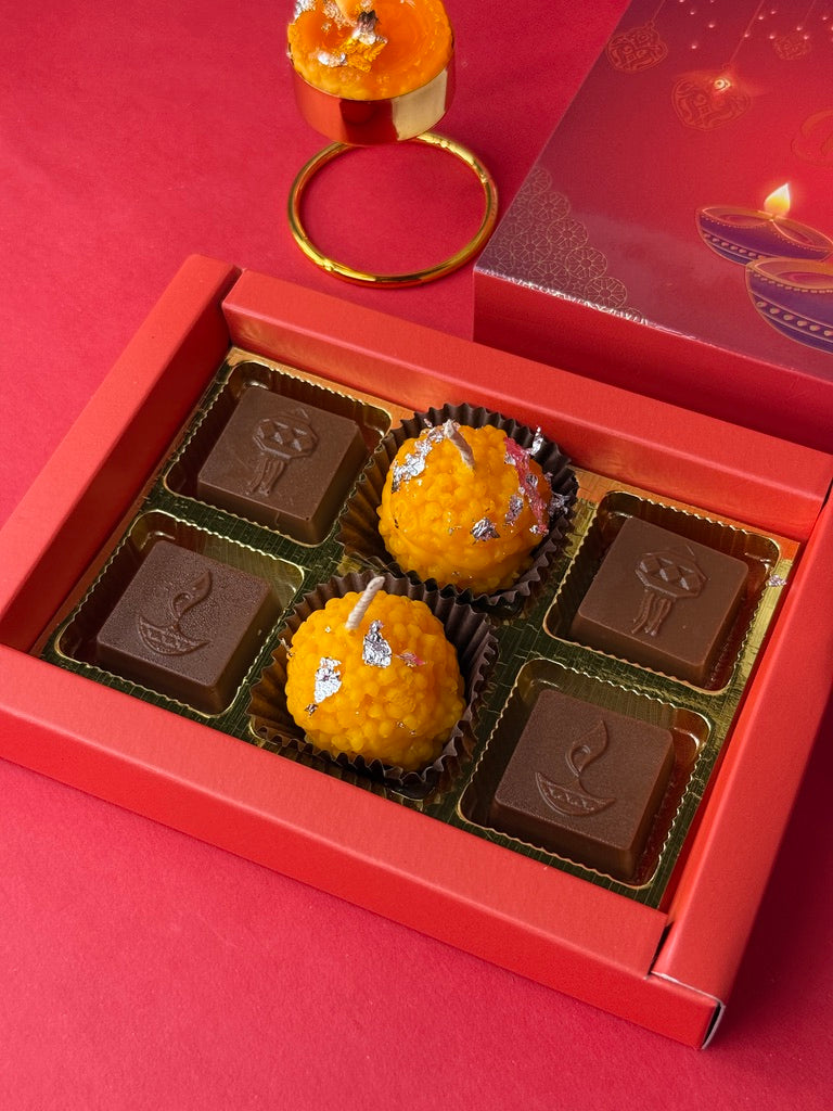2 Mithai Candles 4 Diwali Theme Chocolate