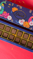 Customised Blue Happy Diwali Themed Box (12 pcs)