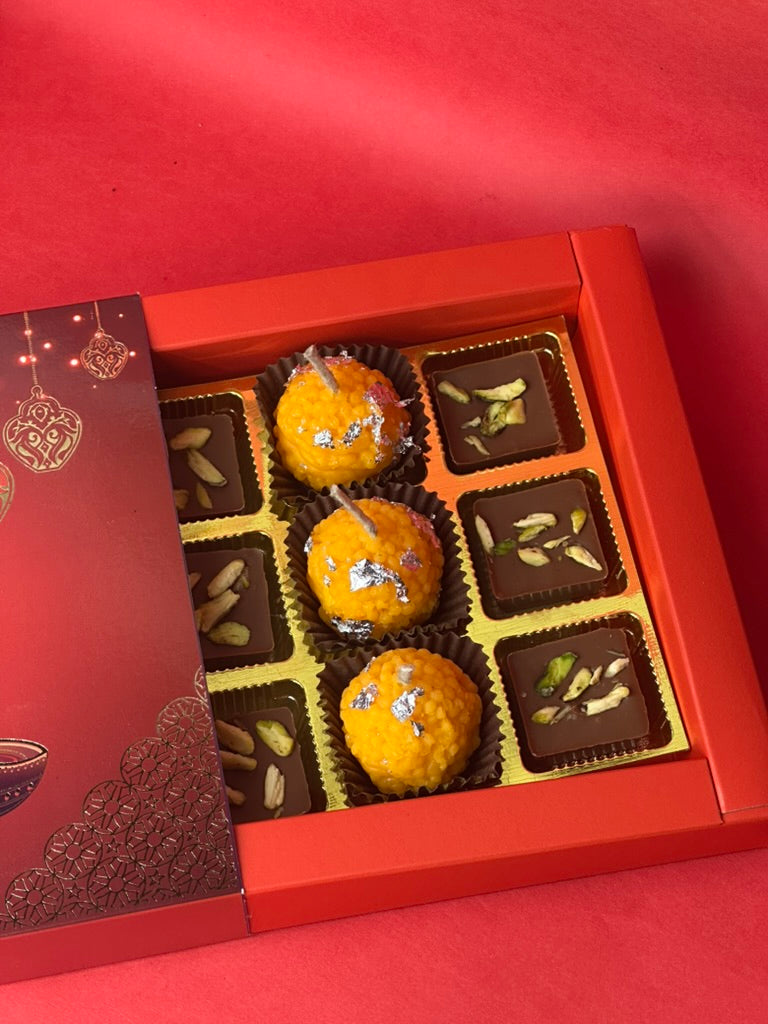 3 Mithai Candles 6 Diwali Theme Chocolate