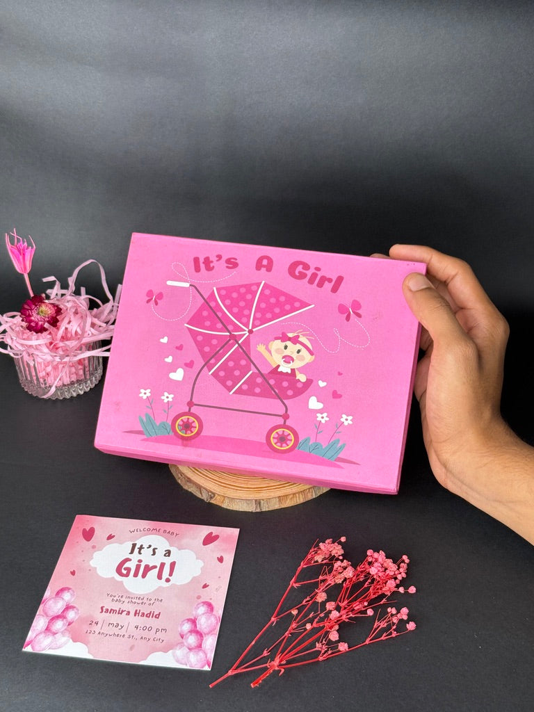 It's a girl with Personalised everything and big chocolate bar