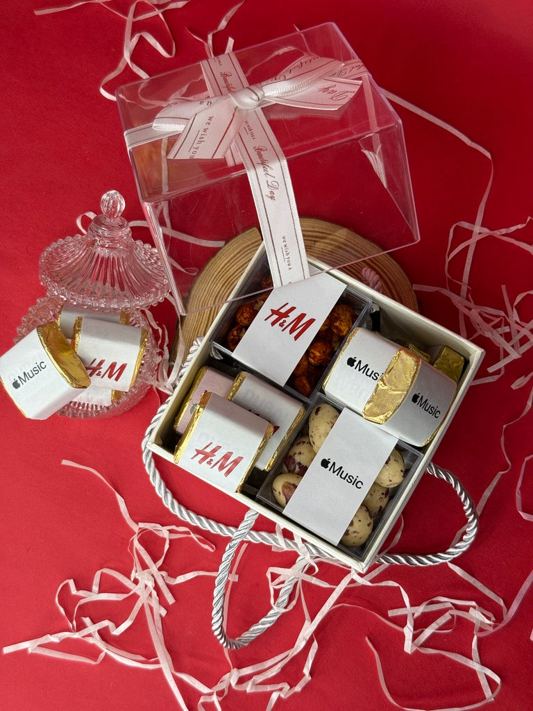 Customised White Floral Box For Corporates Gifting