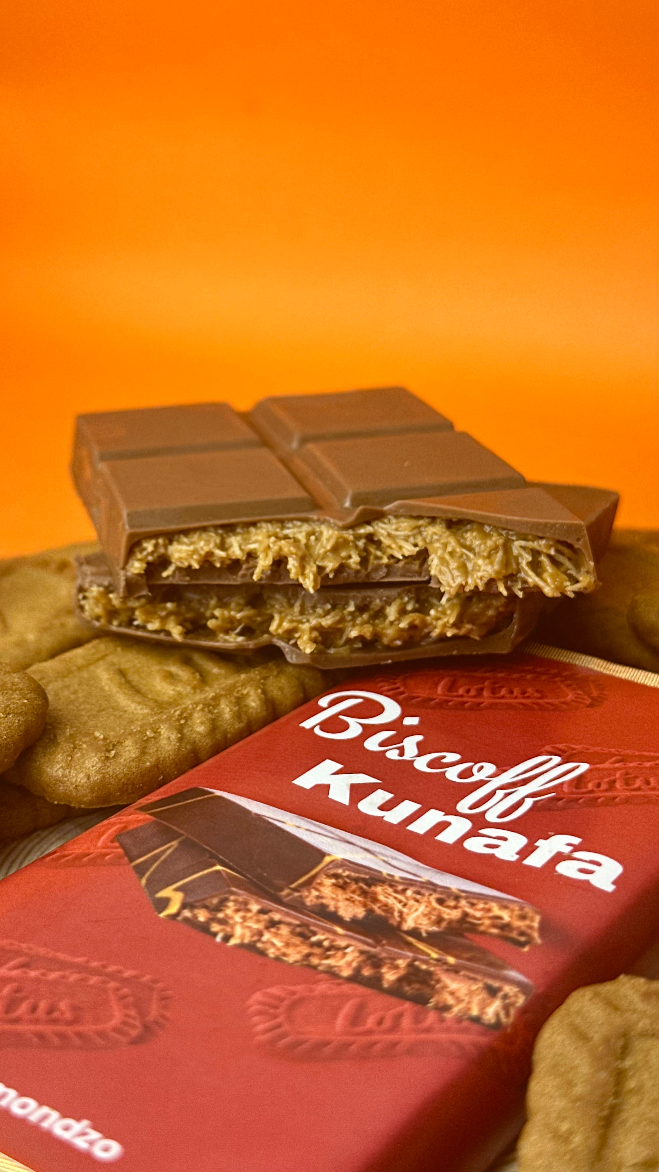 Biscoff Kunafa Chocolate Bar