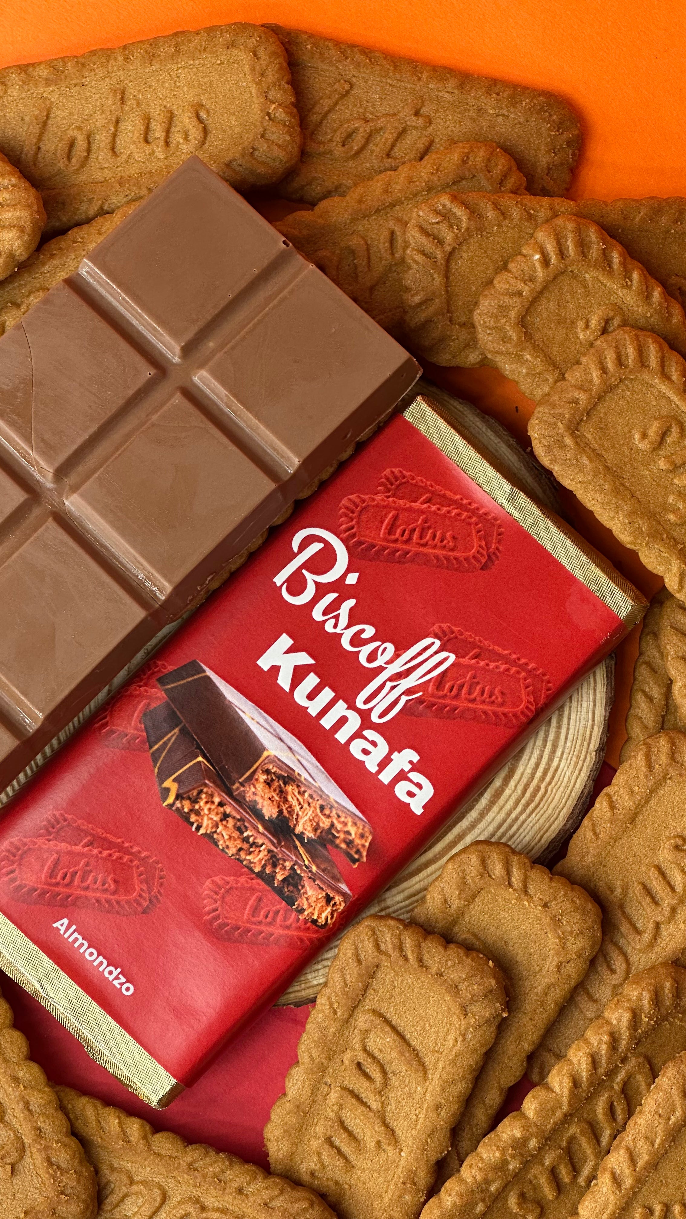 Biscoff Kunafa Chocolate Bar